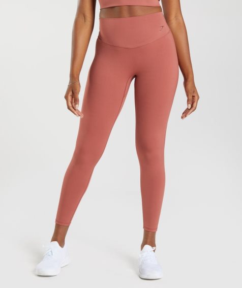 Legginsy Gymshark Elevate Damskie Koralowe | PL 374EAD